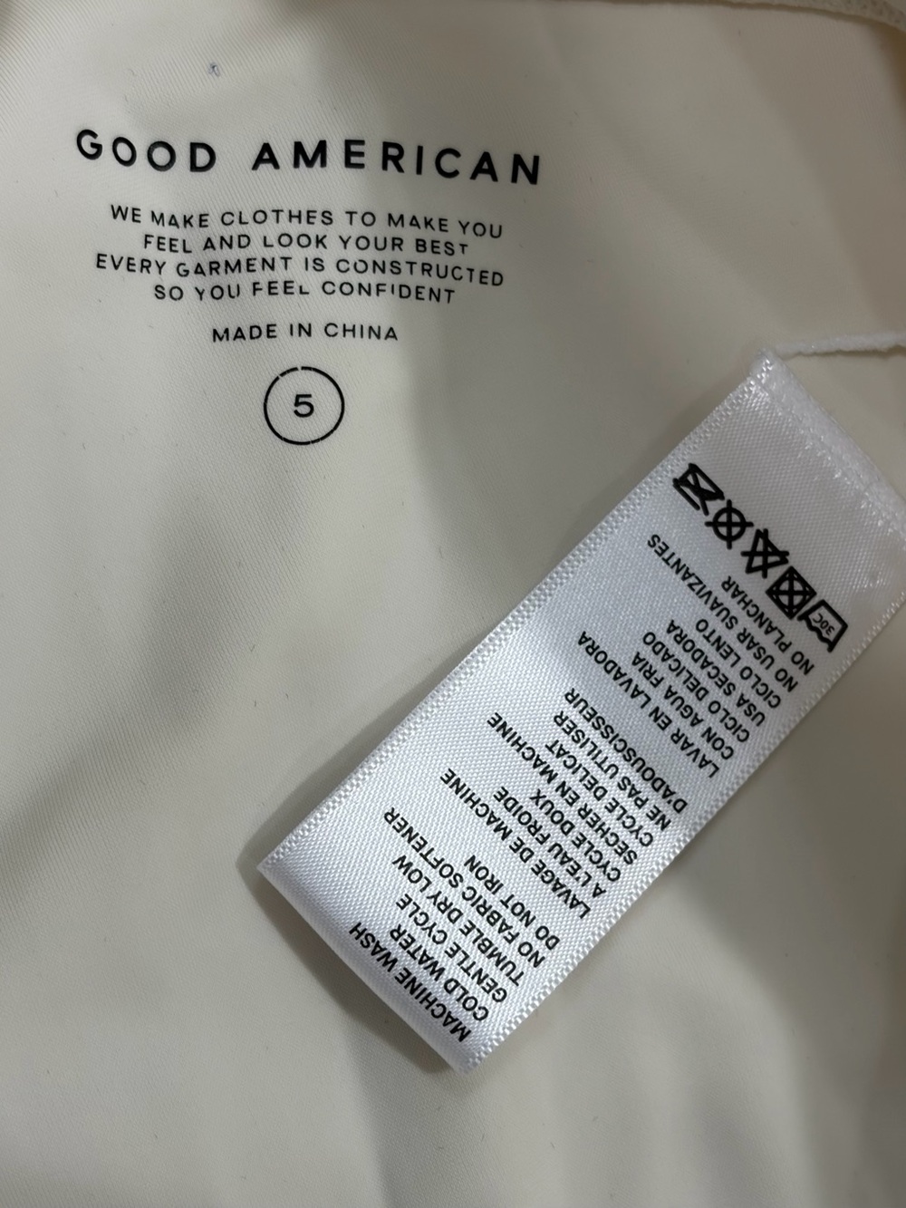 Good American Bombshell Ivory Lace Up Leggings (2XL) - Picture 9 of 13